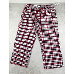 Charter Club Intimates Women's Buffalo Check Flannel Pajama Pants Red XXL NWT
